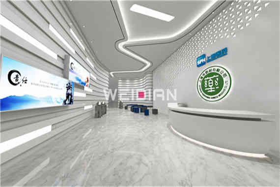 上藥集團企業展廣州展廳裝修設計公司