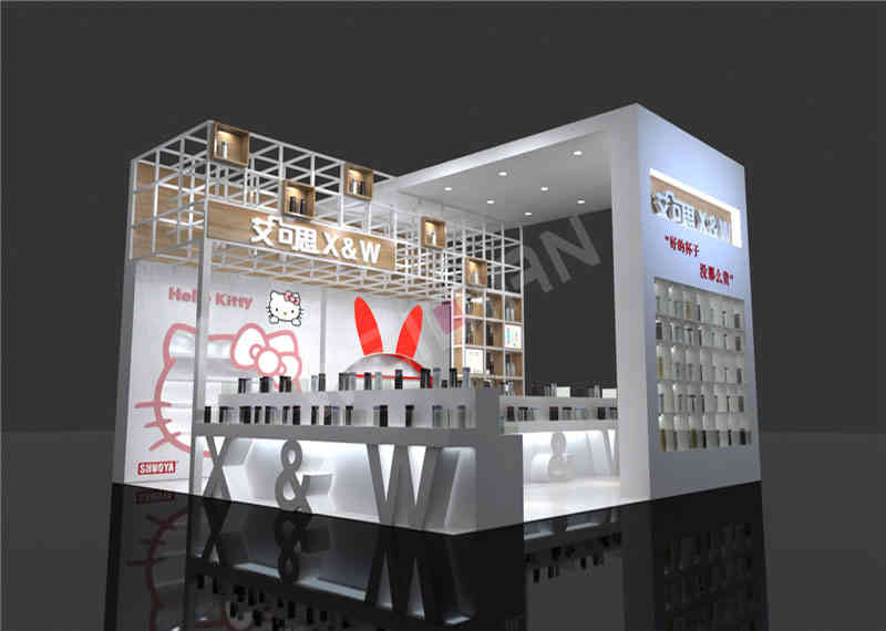  廣州展臺設計搭建艾可思小商品博覽會廣州展會設計搭建