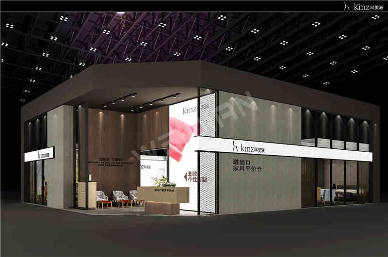 廣州展覽裝飾設(shè)計公司助力科美滋廣州國際家具展覽會Ciff展覽、展臺設(shè)計搭建