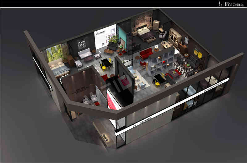 廣州展覽裝飾設(shè)計公司助力科美滋廣州國際家具展覽會Ciff展覽、展臺設(shè)計搭建