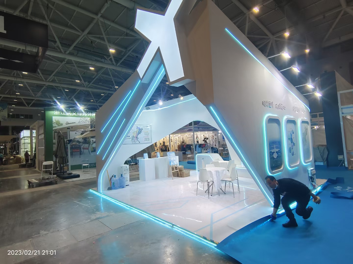 廣州展會搭建設(shè)計深圳跨境電商展，福永街道展臺