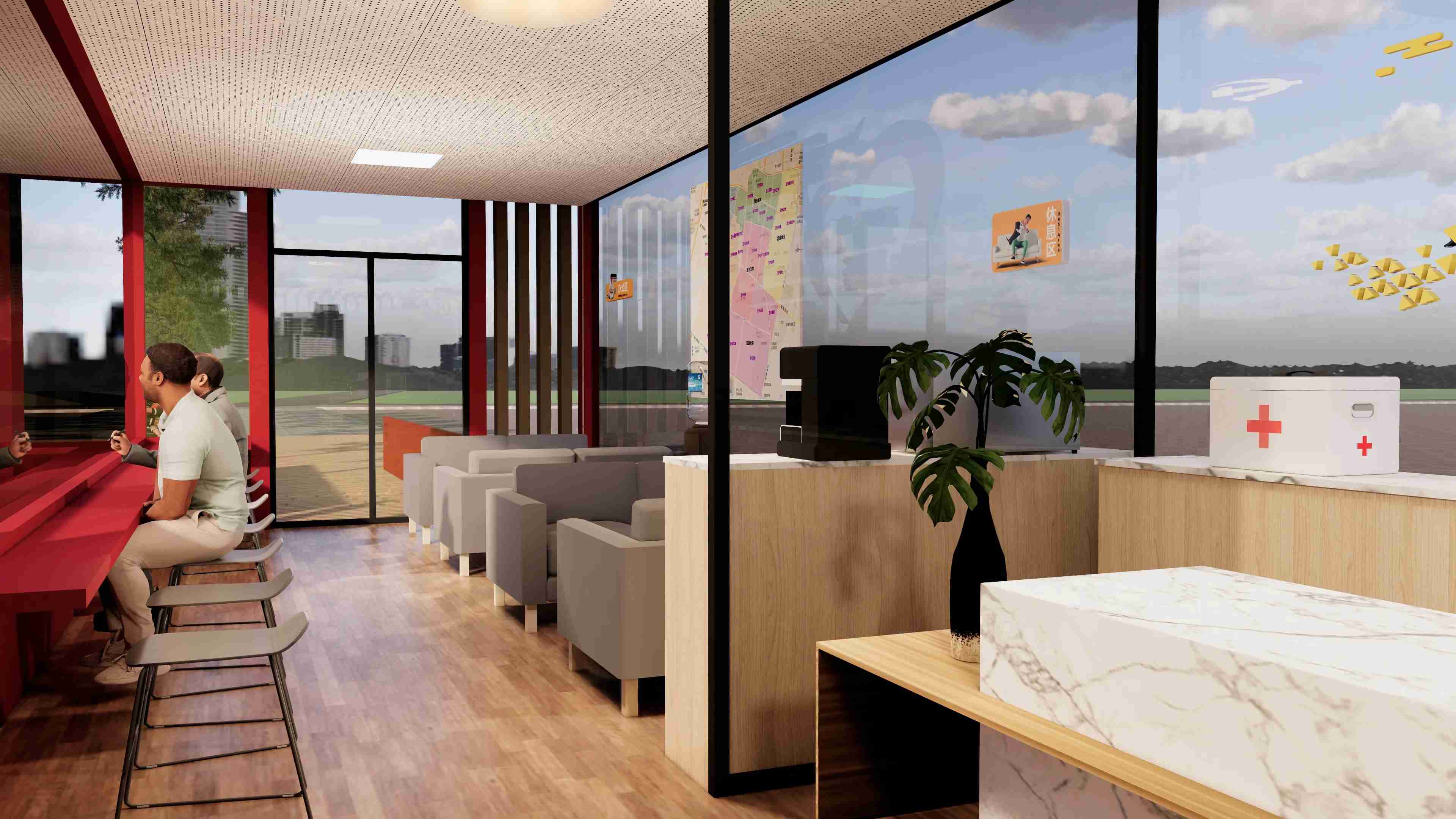 廣東佛山黨群服務驛站、廣東暖心驛站、廣東愛心驛站設計施工